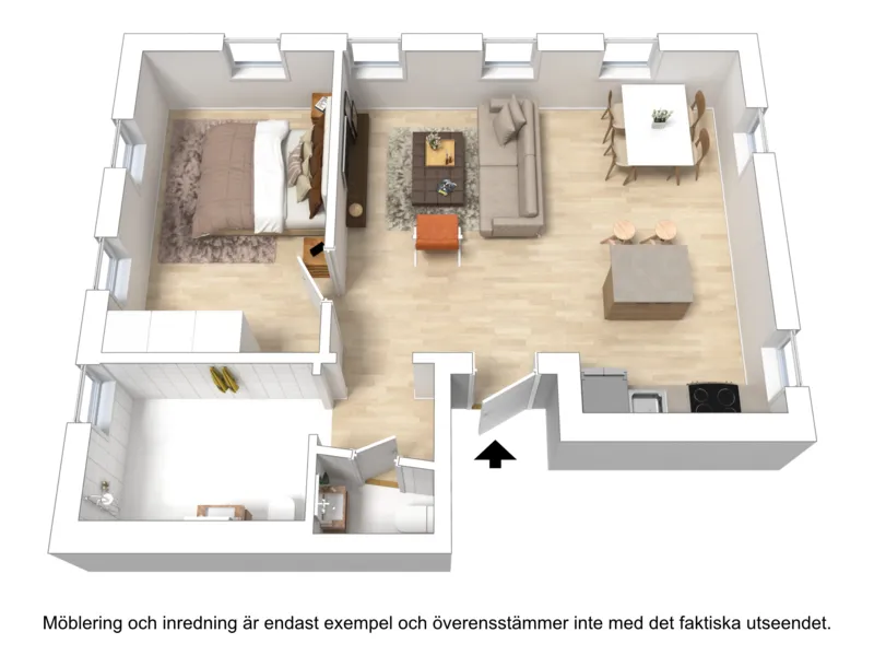 Hyreslägenhet på Hotellgatan i Ljusdal