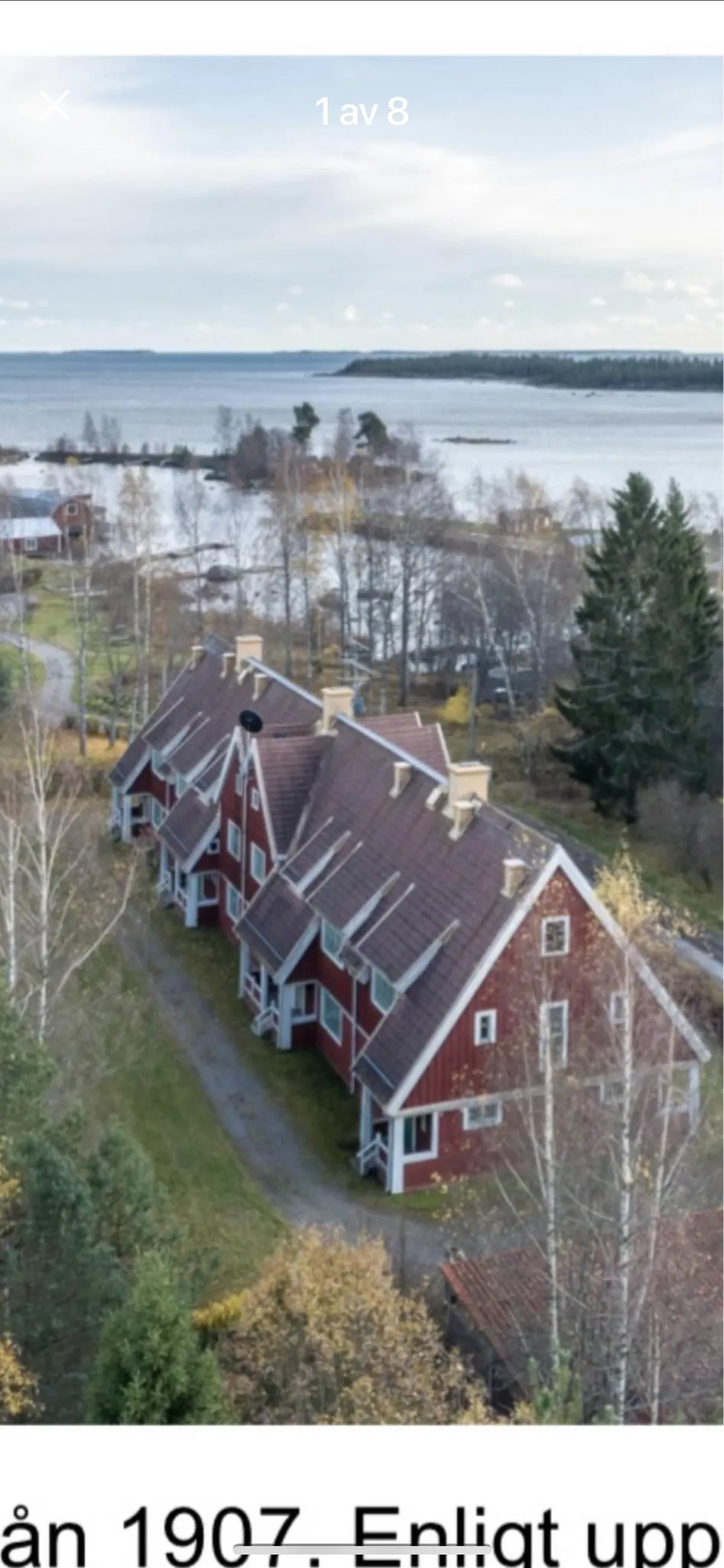 Radhus på Marviksvägen i Vallvik