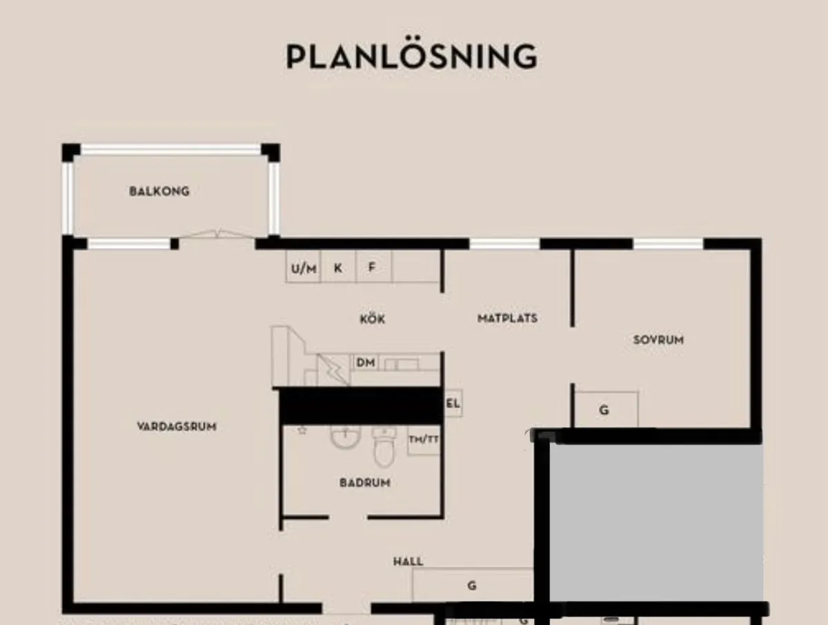 Lägenhet på Stensövägen i Älta