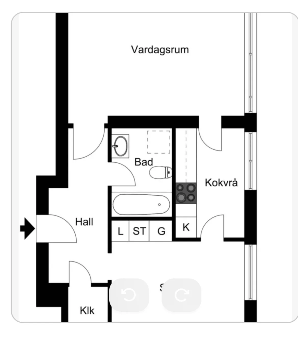 Hyreslägenhet på Älta i alta
