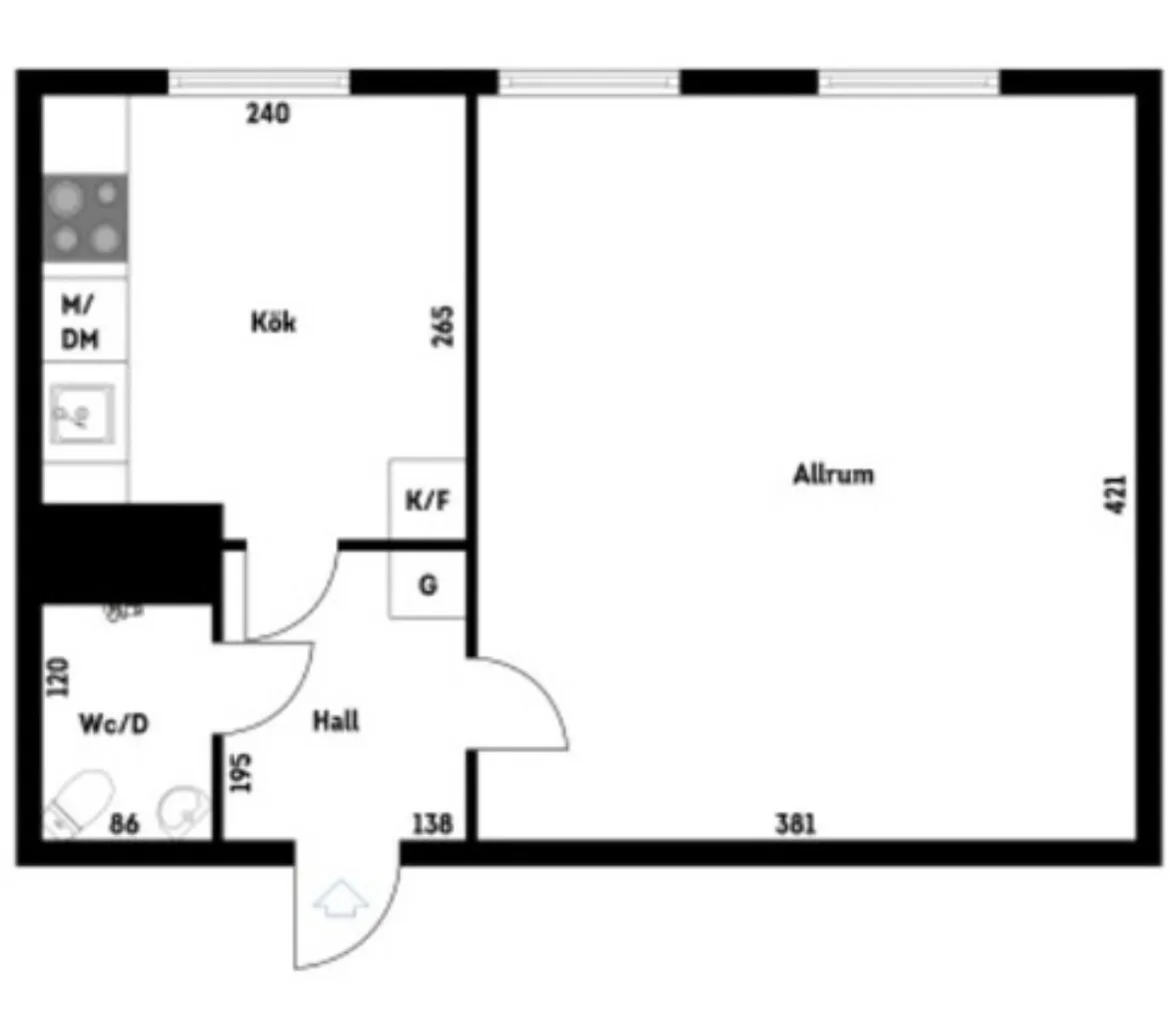 Hyreslägenhet på Älvsjö i alvsjo