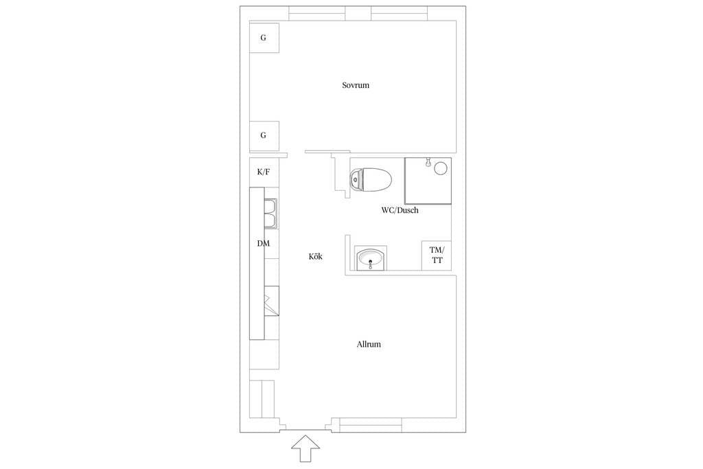 Lägenhet på Fältgatan i Visby