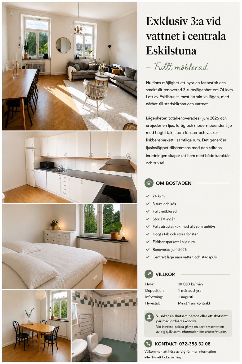 Hyreslägenhet på Eskilstuna i eskilstuna