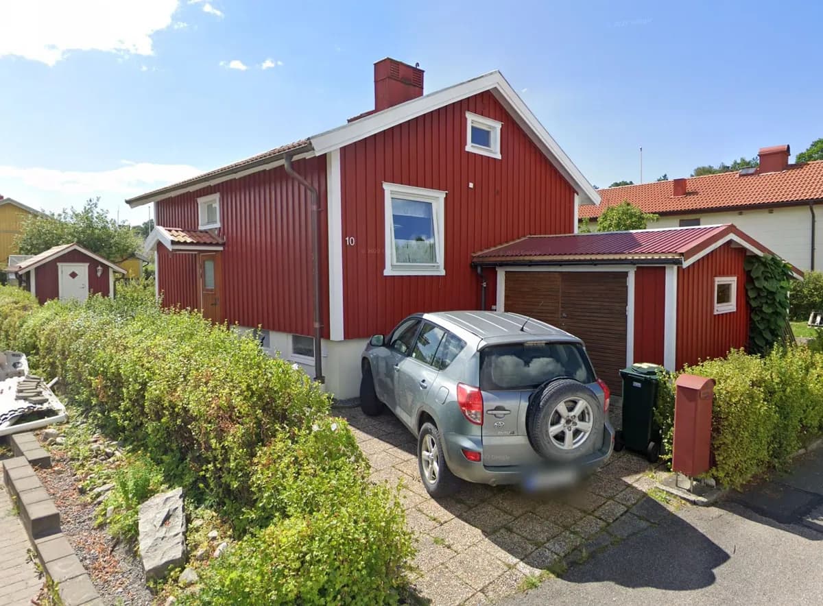Hus på Midsommargatan i Göteborg