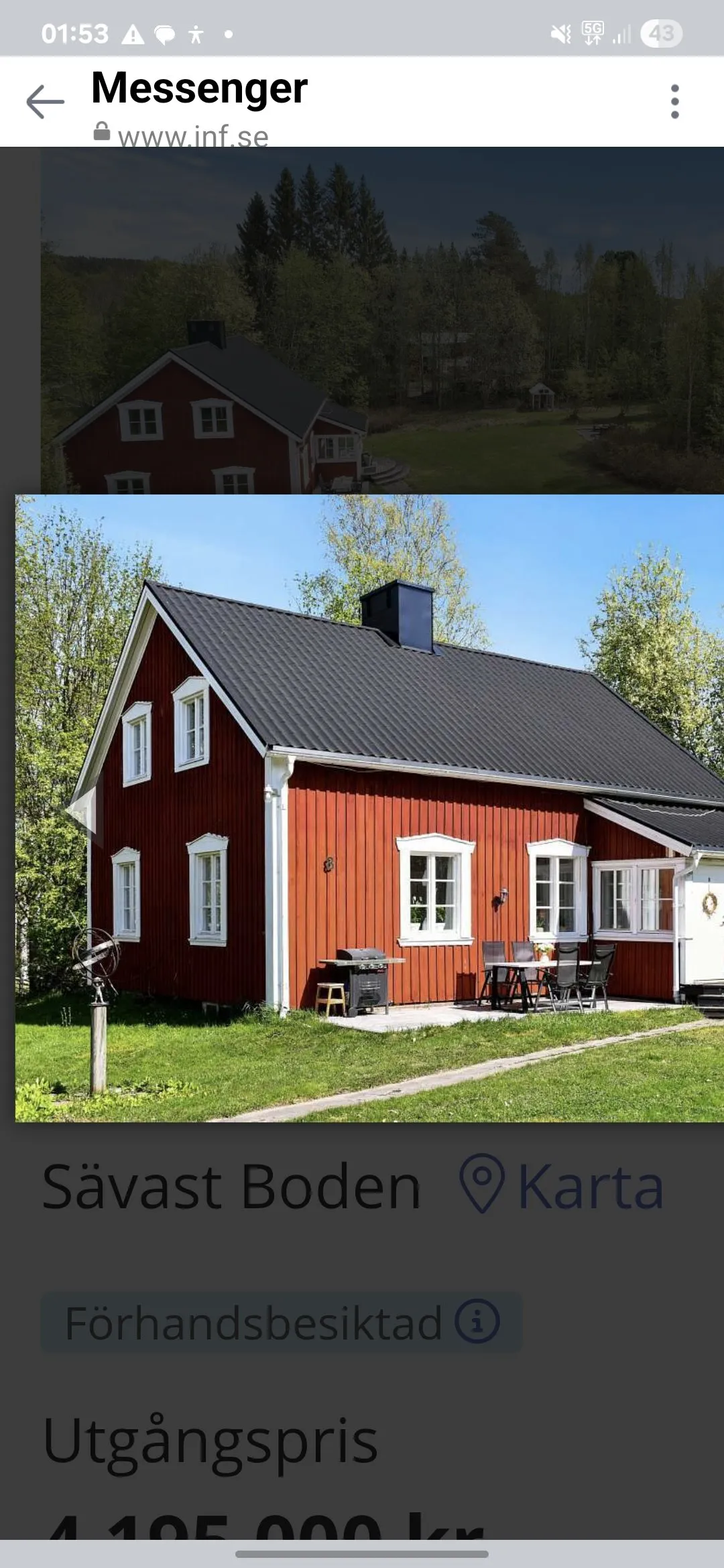 Hyresbostad på Boden i boden