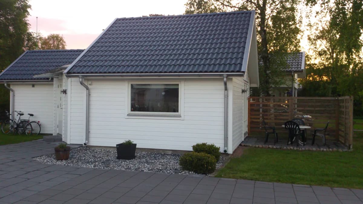 Stuga på Augustivägen i Halmstad