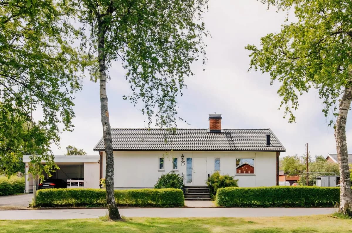 Hus på Linnégatan i Skara