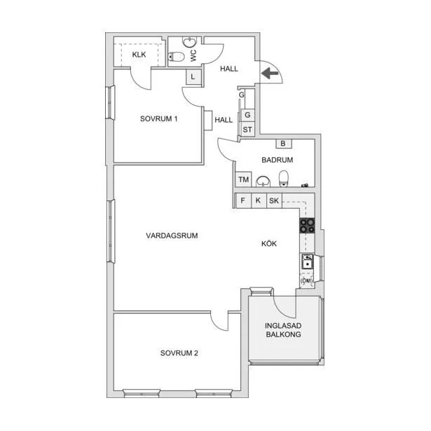 Lägenhet på Ekholmsvägen i Skärholmen