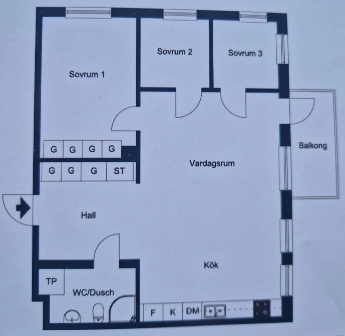 Hyreslägenhet på Märsta i marsta