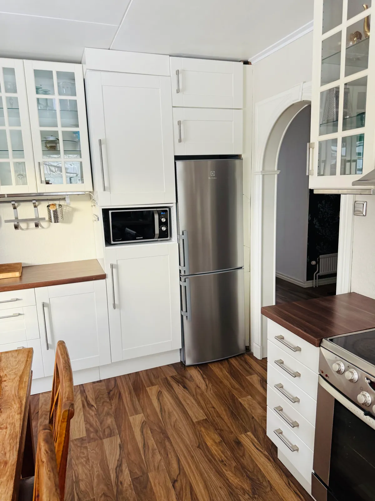 Hus på Plåtslagaregatan i Arjeplog