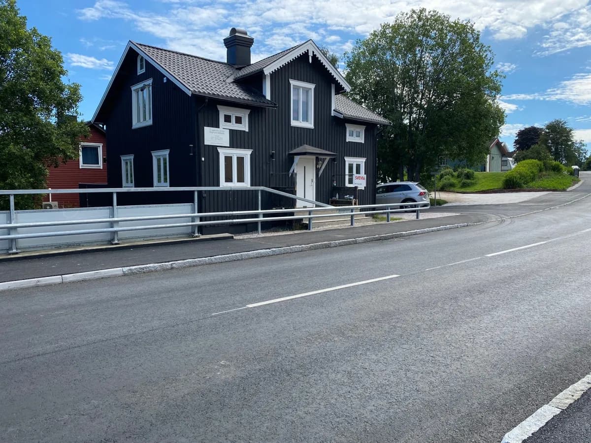 Hus på Njurundavägen i Njurunda