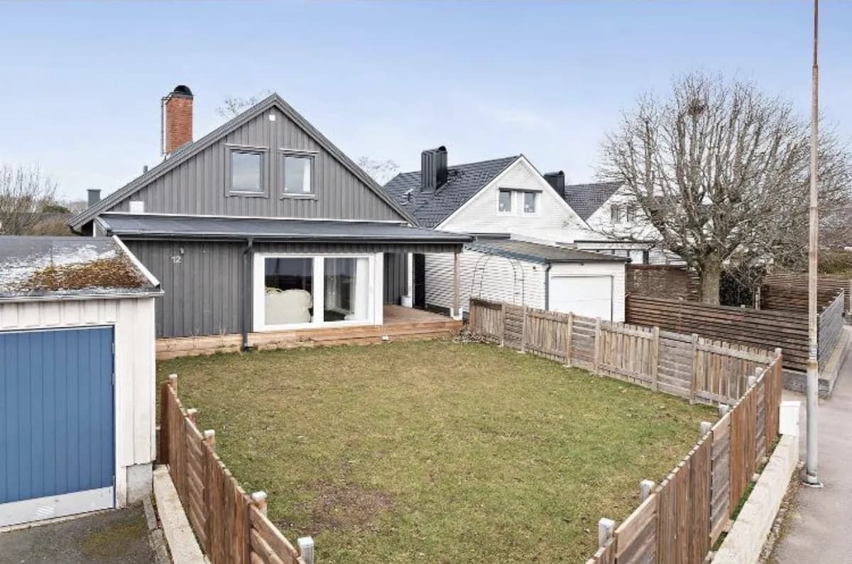 Hus på Karolineborgsvägen i Halmstad