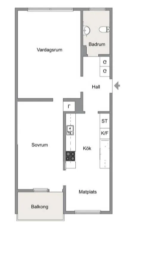 Hyreslägenhet på Spånga i spanga