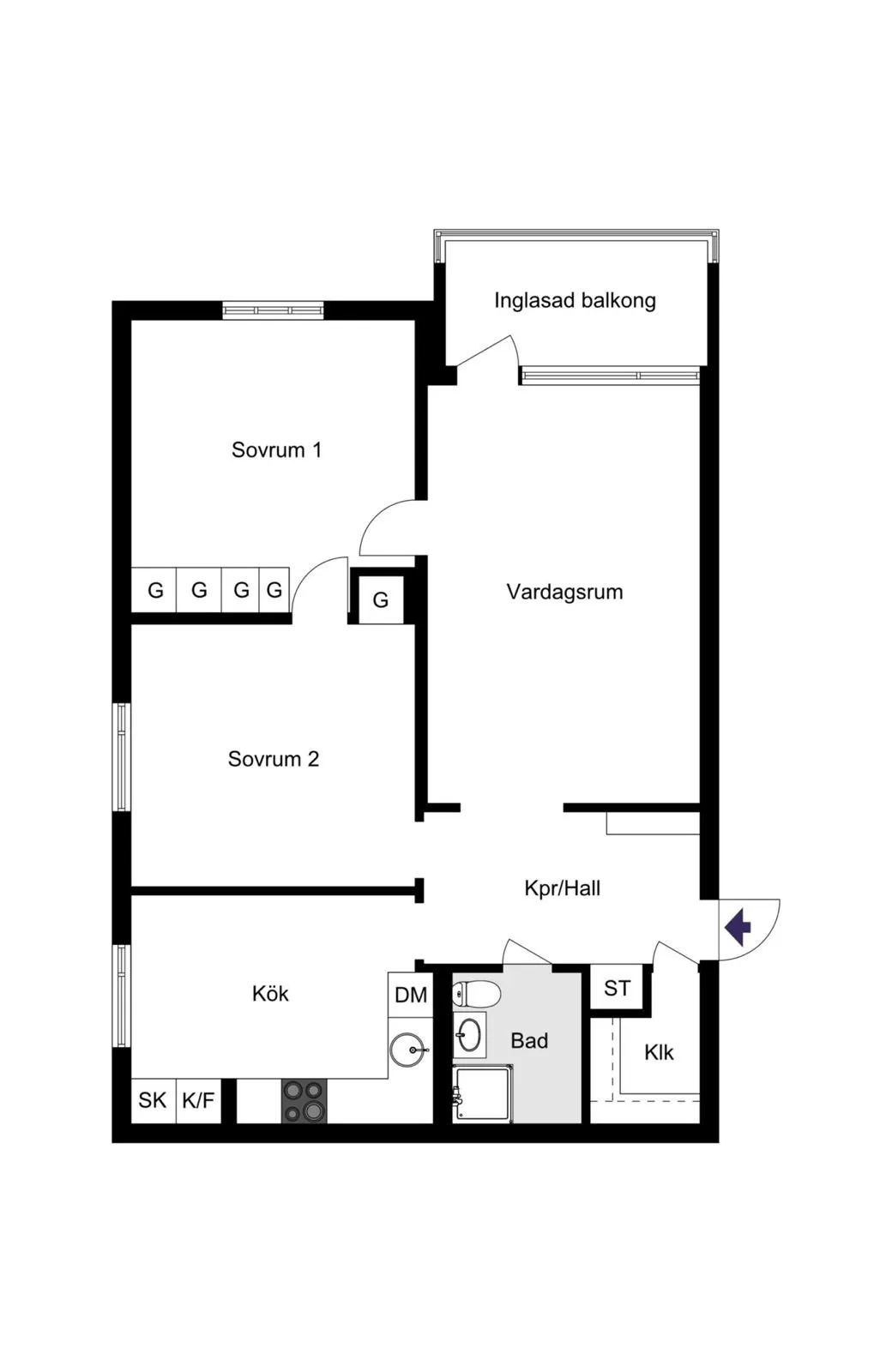 Hyreslägenhet på Solna i solna