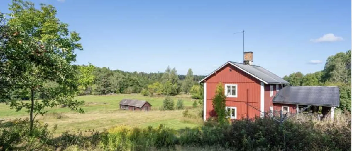 Hus på Katterum i Hällestad