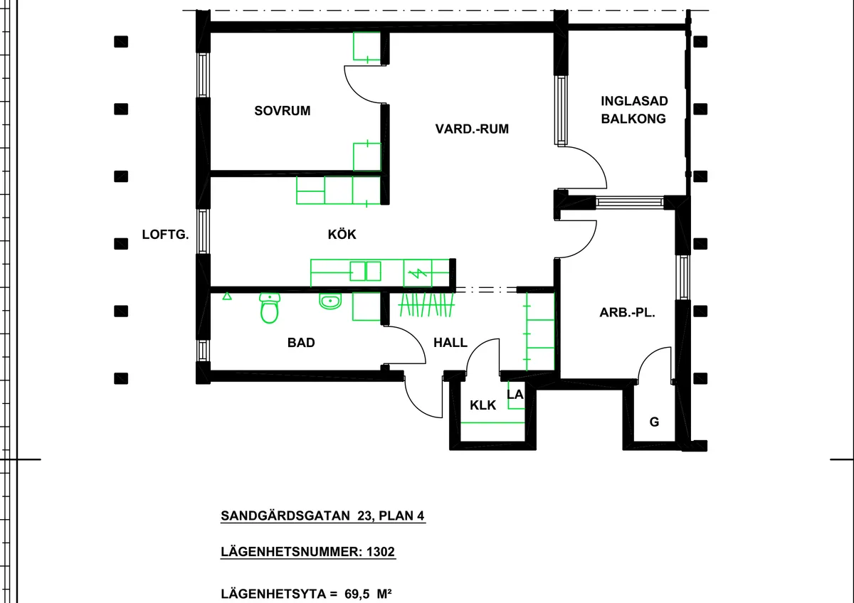 Hyreslägenhet på Växjö i vaxjo