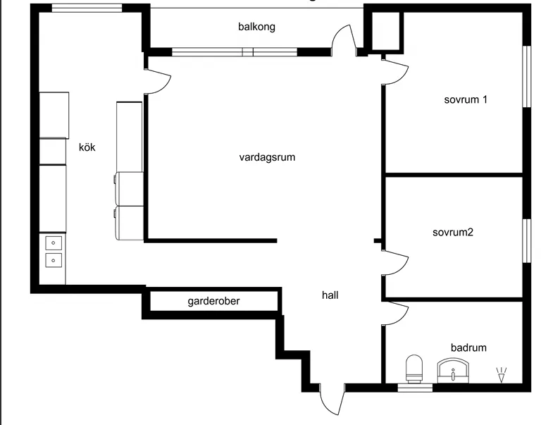 Lägenhet på Storgatan i Sollefteå