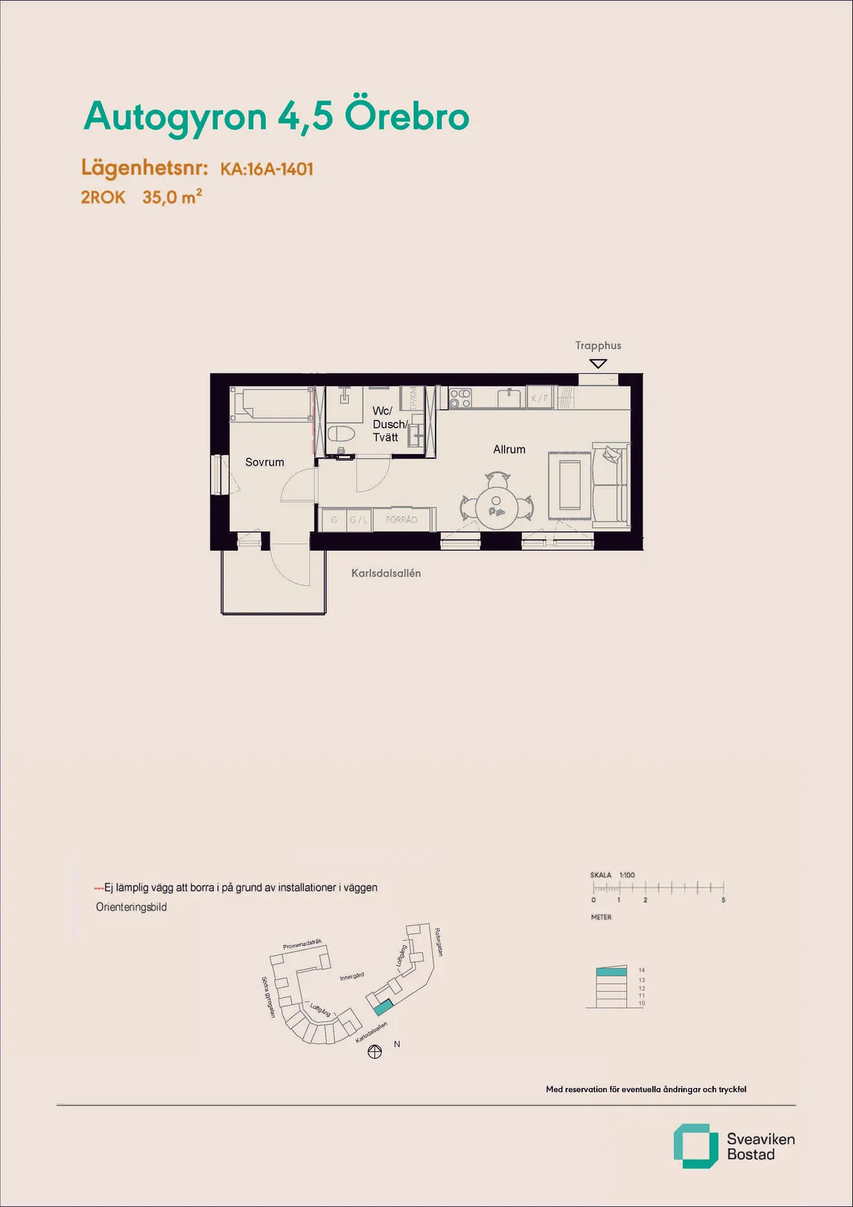 Hyreslägenhet på Örebro i orebro