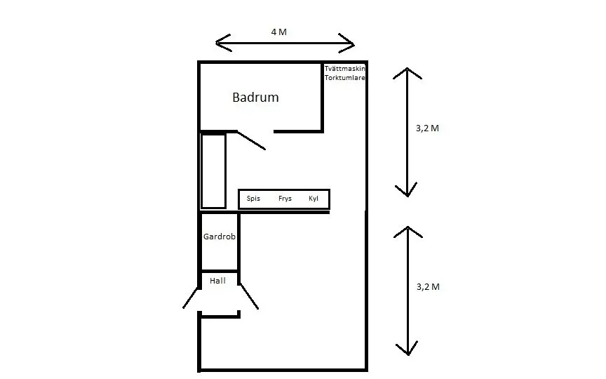 Hyreslägenhet på Eksjö i eksjo