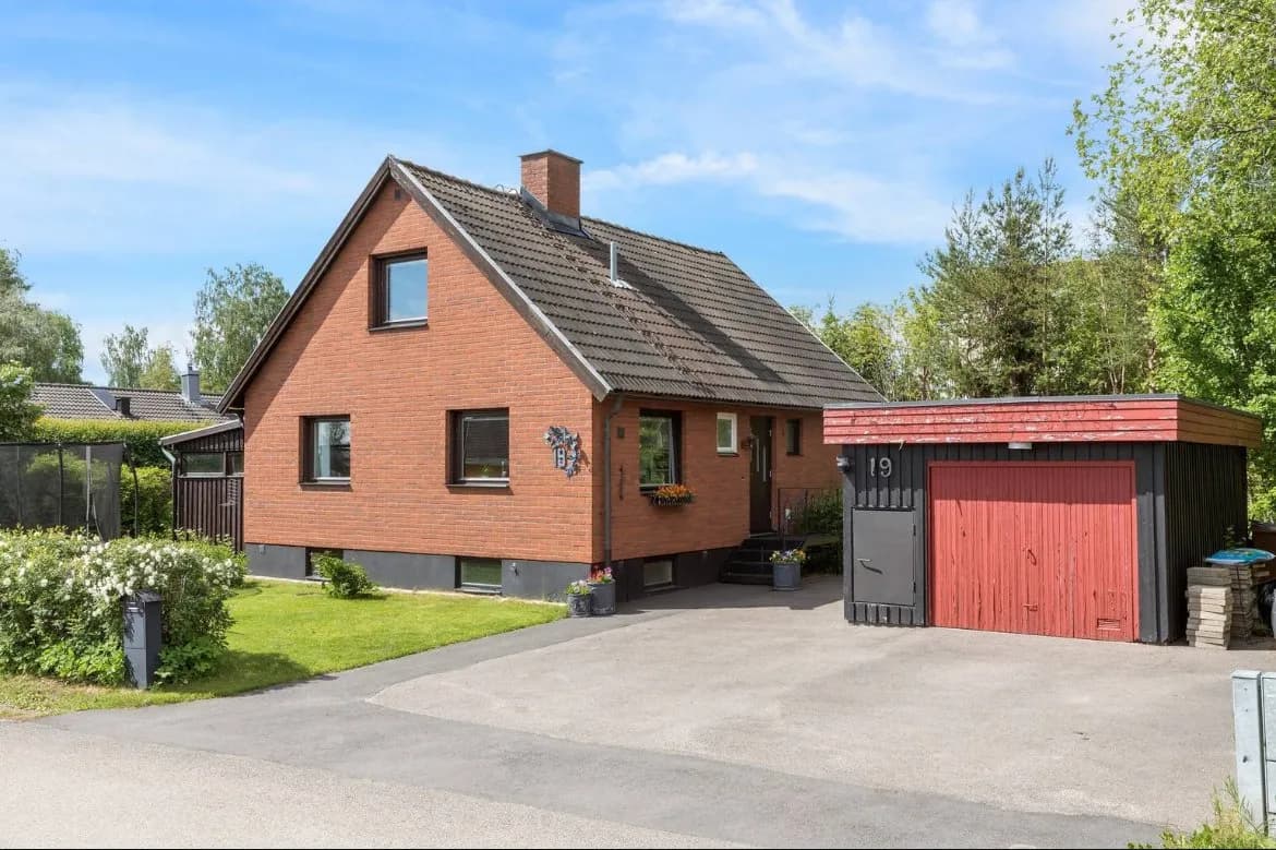 Hus på Källvägen i Sundsvall