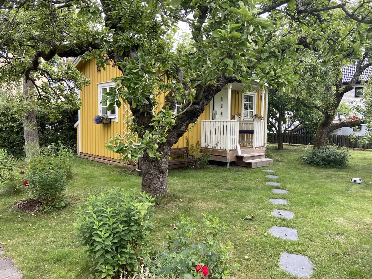 Stuga på Skarphagsgatan i Norrköping