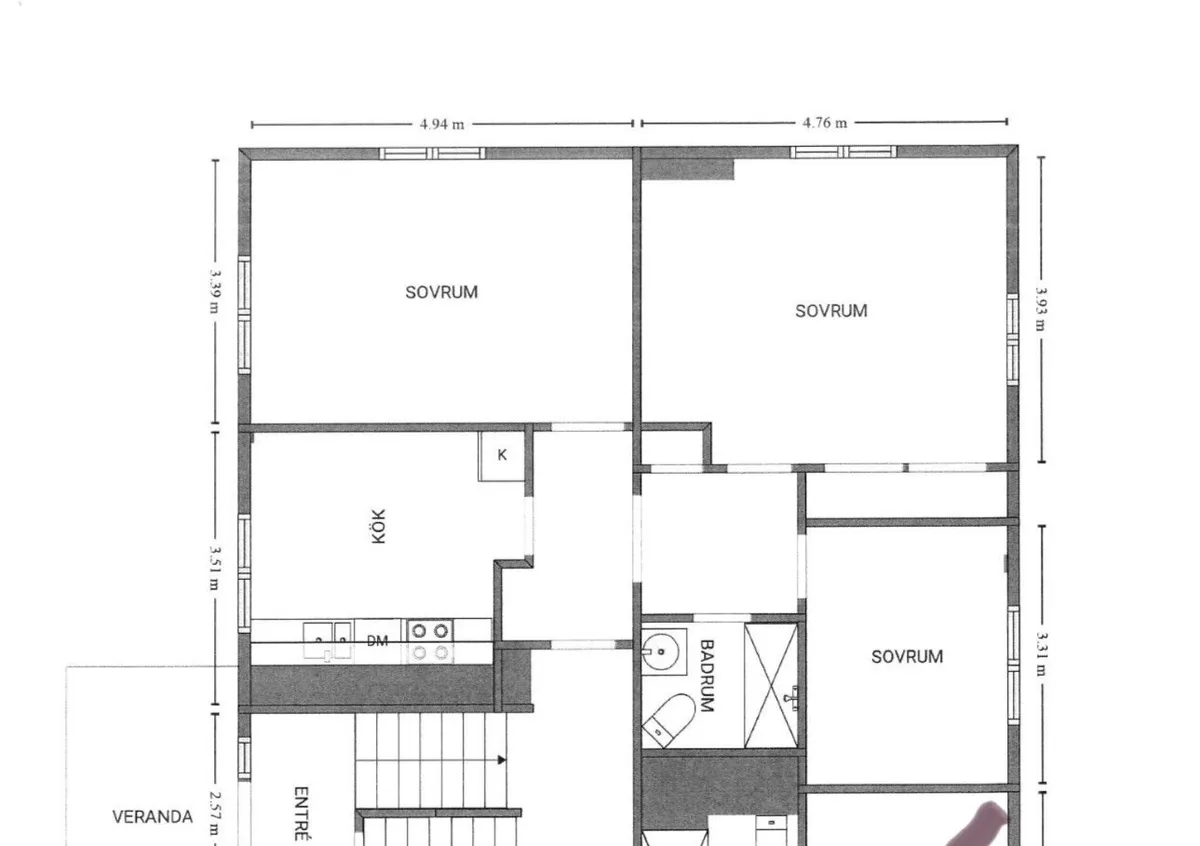 Hyreslägenhet på Töreboda i toreboda