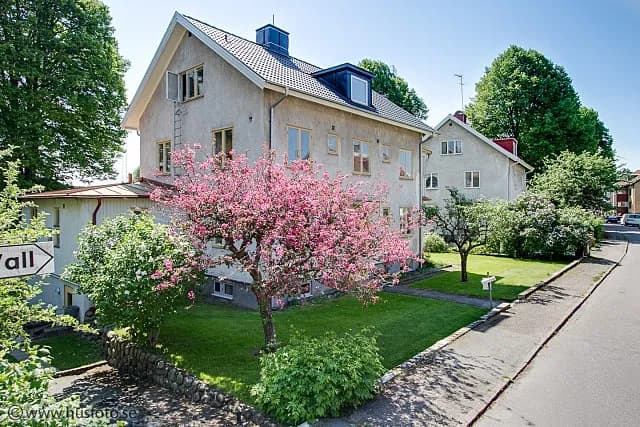 Hus på Wallbergsgatan i Halmstad