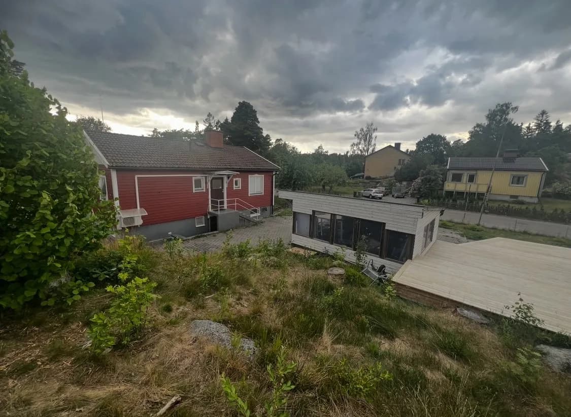 Hus på Kyrkvärdsvägen i Tumba