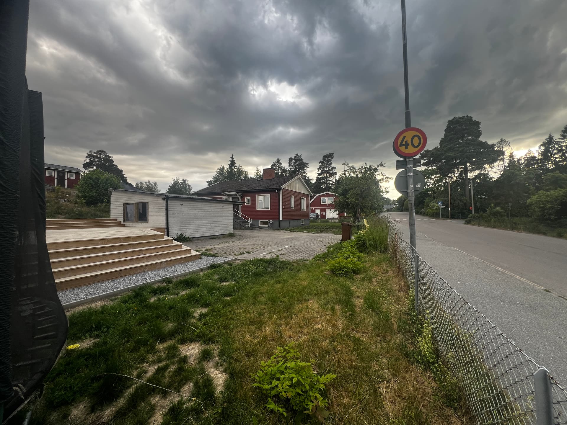 Hus på Kyrkvärdsvägen i Tumba