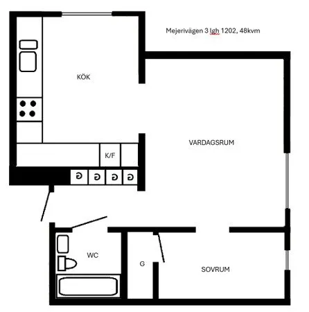 Hyreslägenhet på Örnsköldsvik i ornskoldsvik
