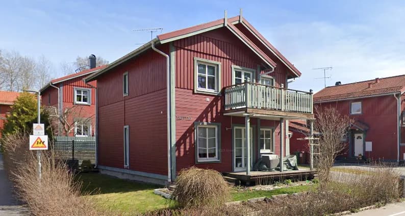 Hus på Eksätravägen i Uppsala