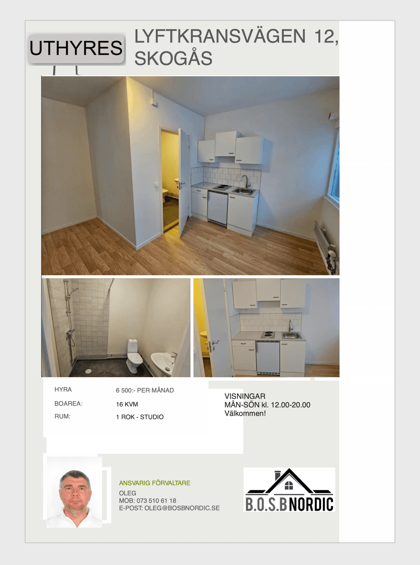 Hyreslägenhet på Skogås i skogas