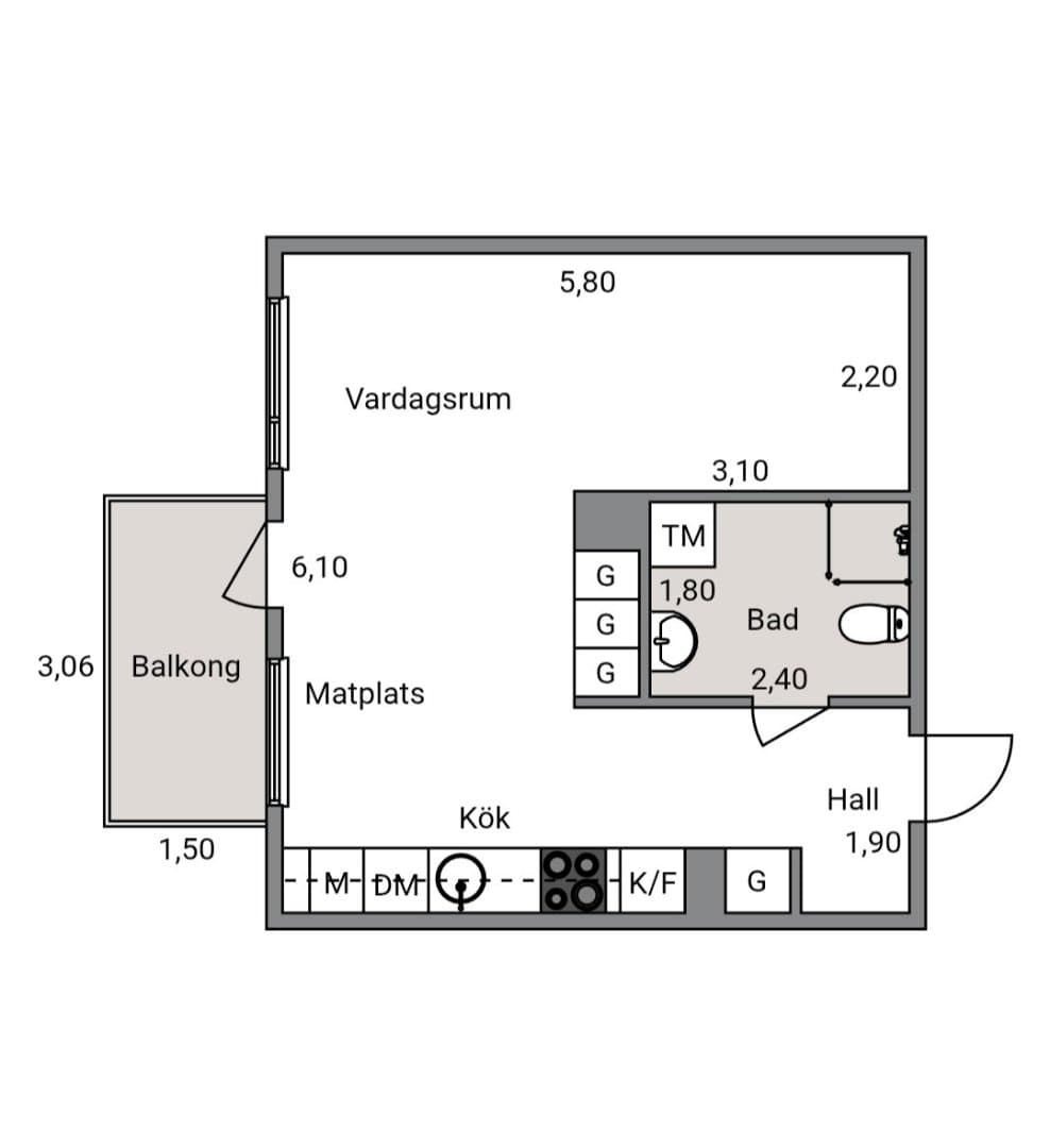 Hyreslägenhet på Mölndal i molndal