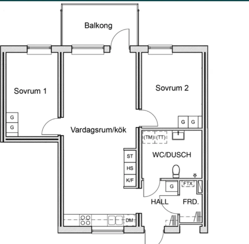 Hyreslägenhet på Märsta i marsta