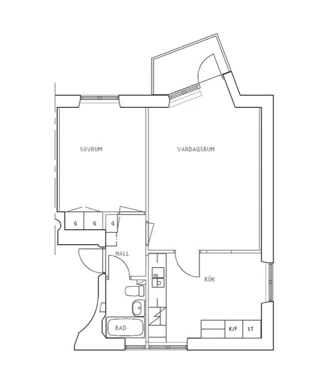 Hyreslägenhet på Bromma i bromma