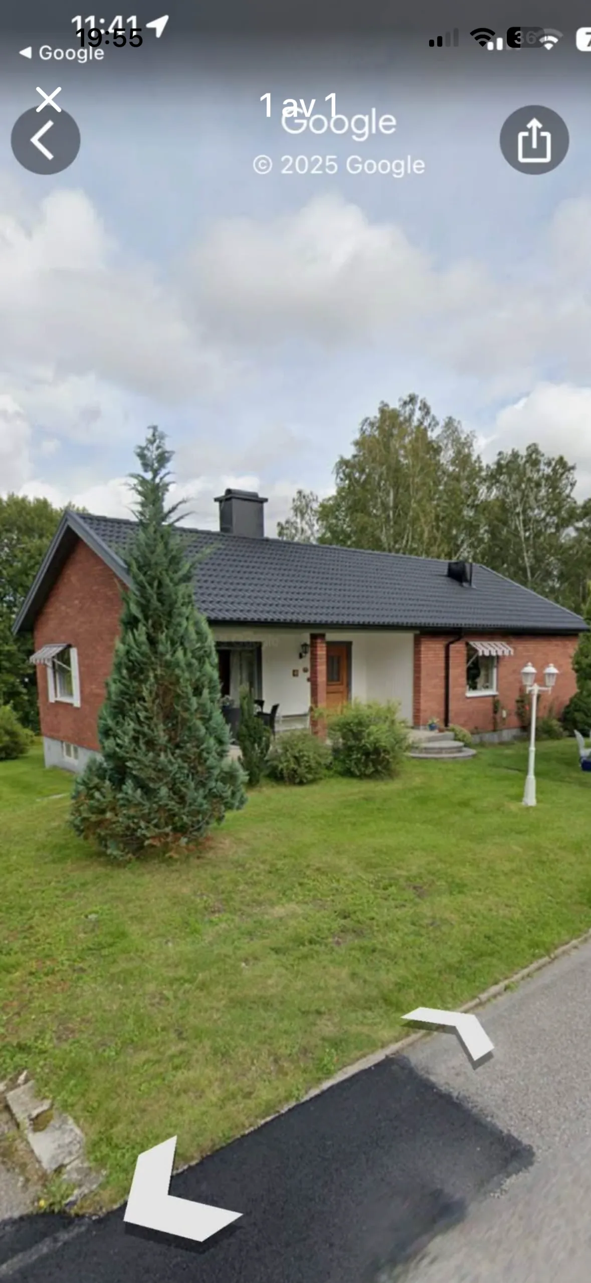 Hus på Bäckvägen i Hallsberg
