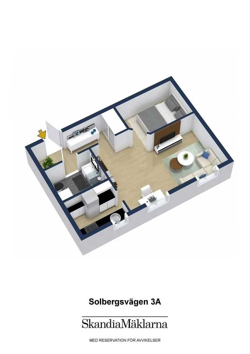 Hyreslägenhet på Sandviken i sandviken