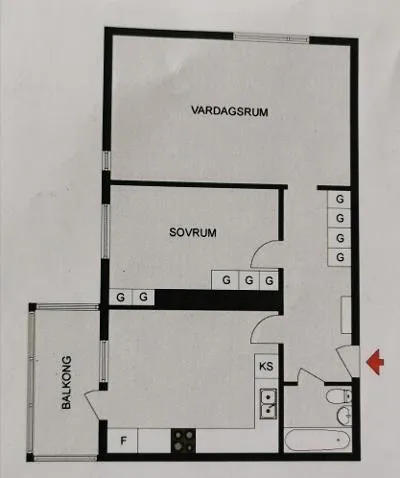 Hyreslägenhet på Kista i kista