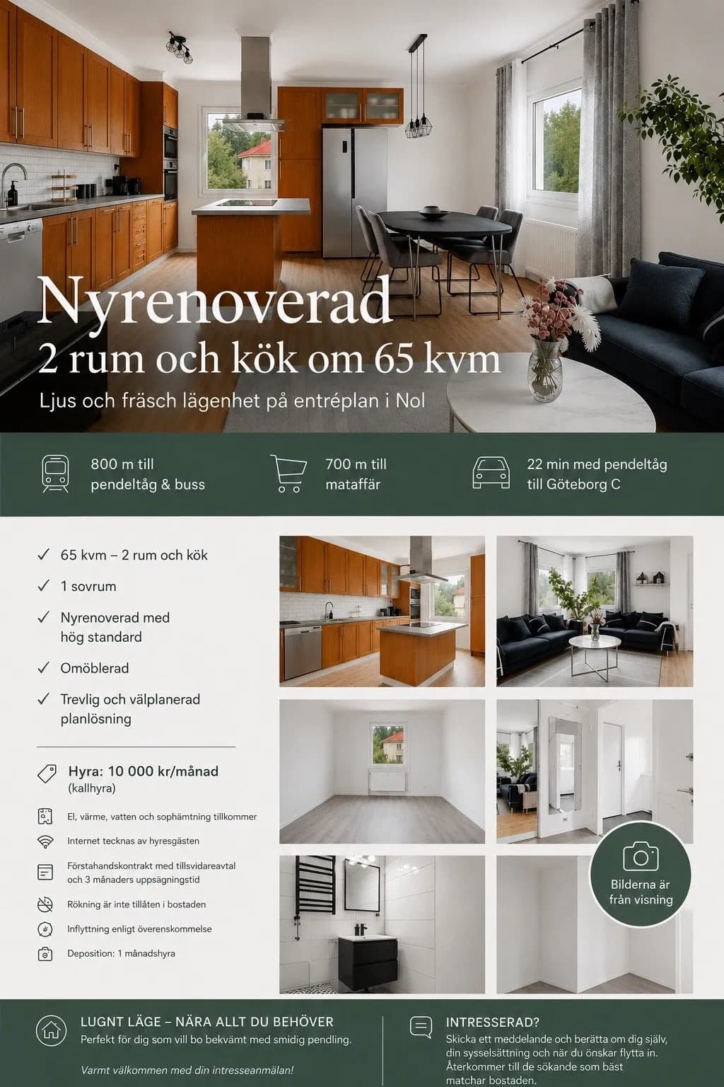 Hyresbostad på Nol i nol
