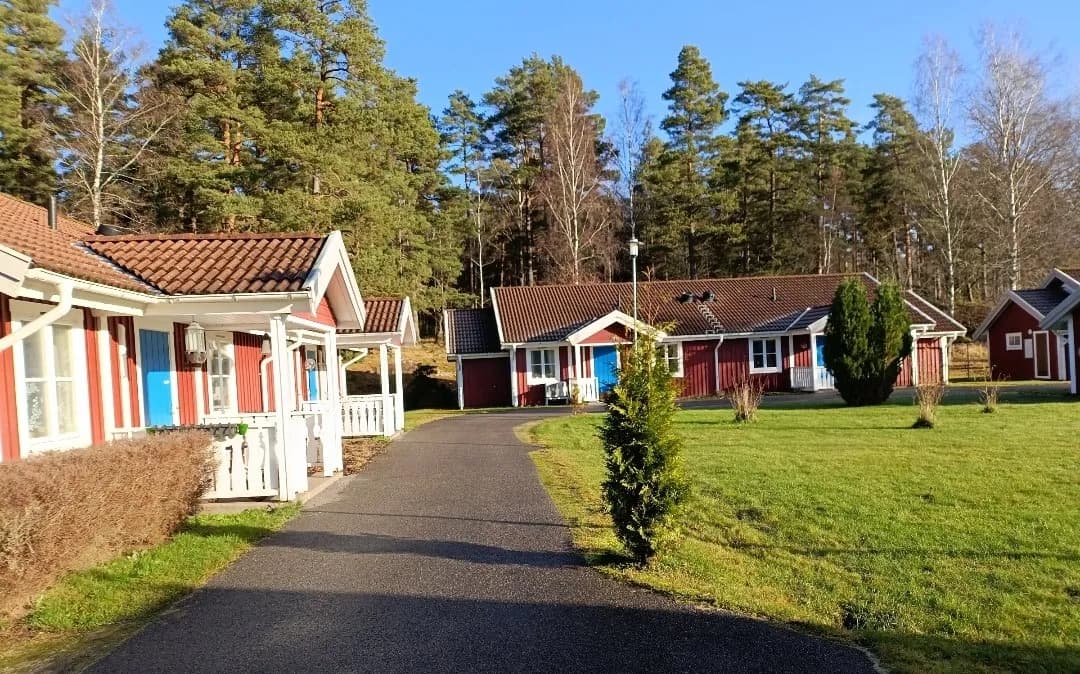 Parhus på Johannesbergsvägen i Ramkvilla