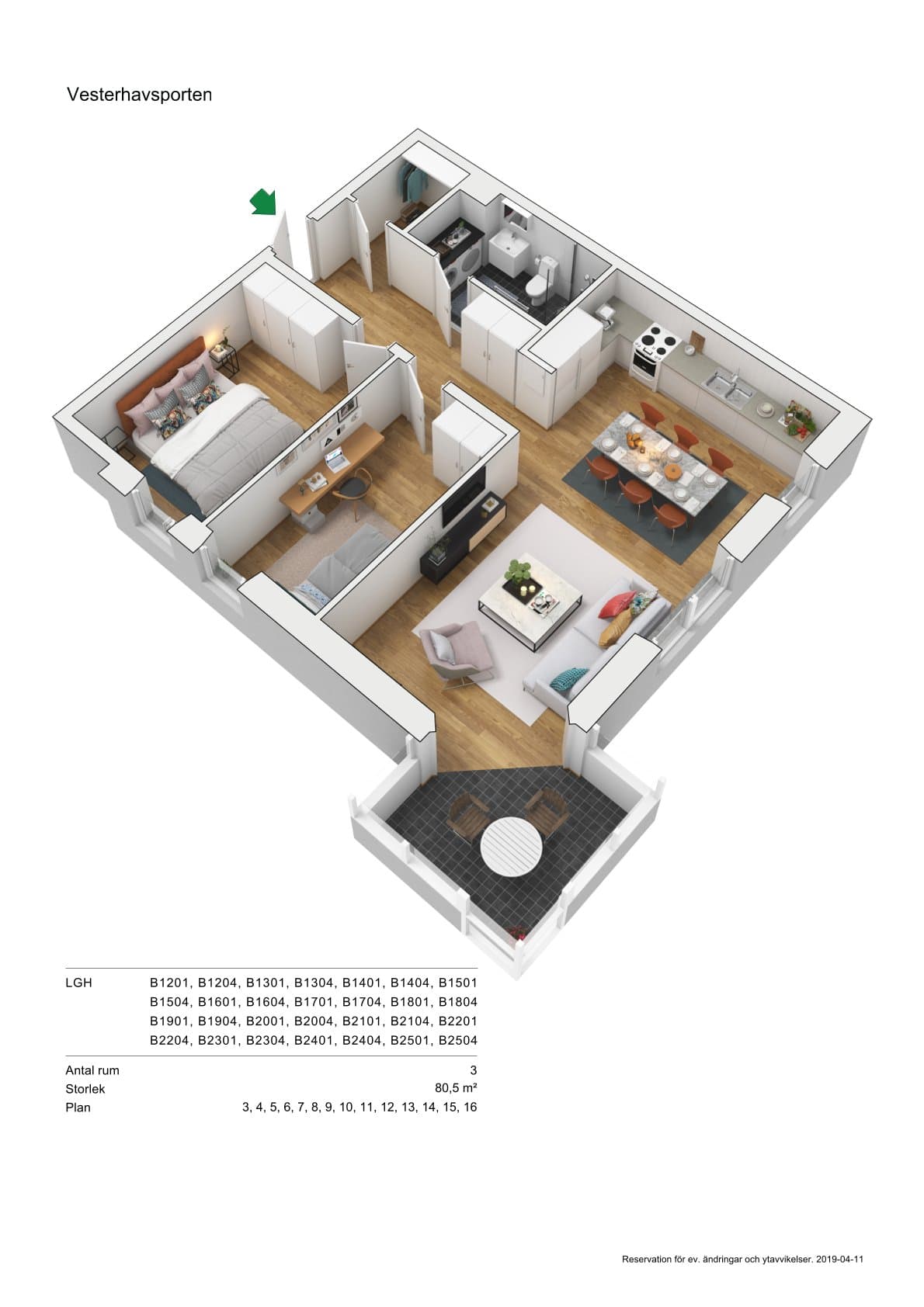 Hyreslägenhet på Falkenberg i falkenberg