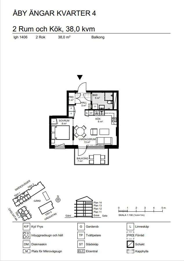 Lägenhet på Oxelgatan i Vallentuna