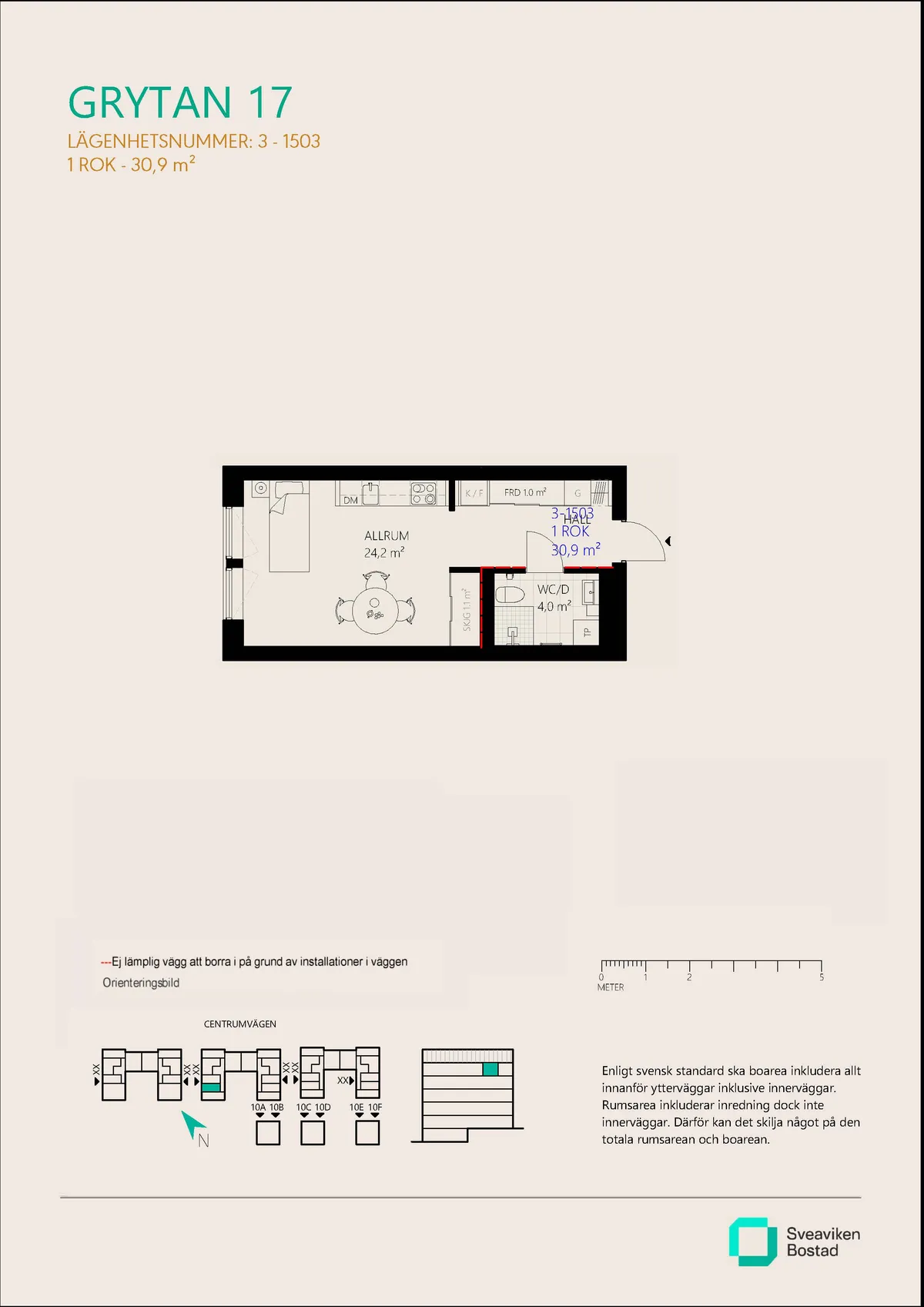 Lägenhet på Centrumvägen i Nykvarn