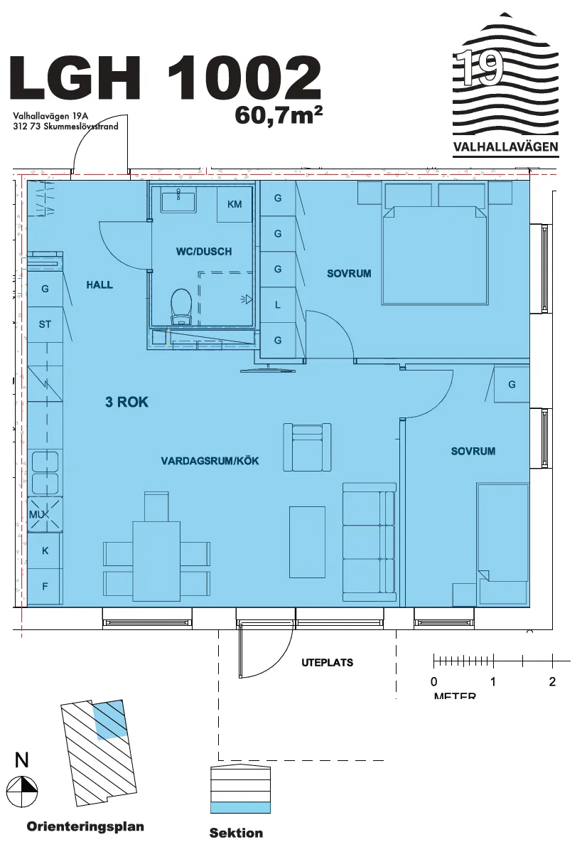 Lägenhet på Valhallavägen i Båstad