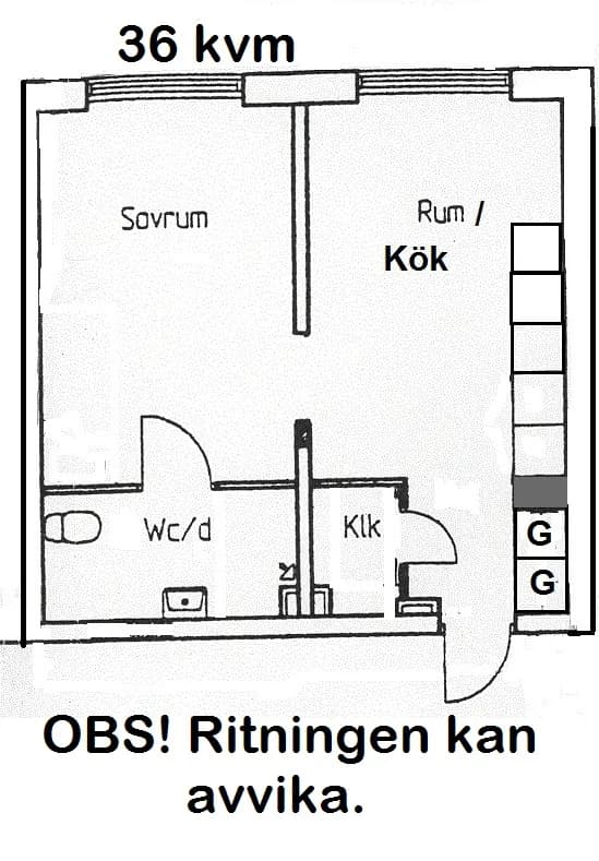 Lägenhet på Kyrkogårdsgatan i Borås