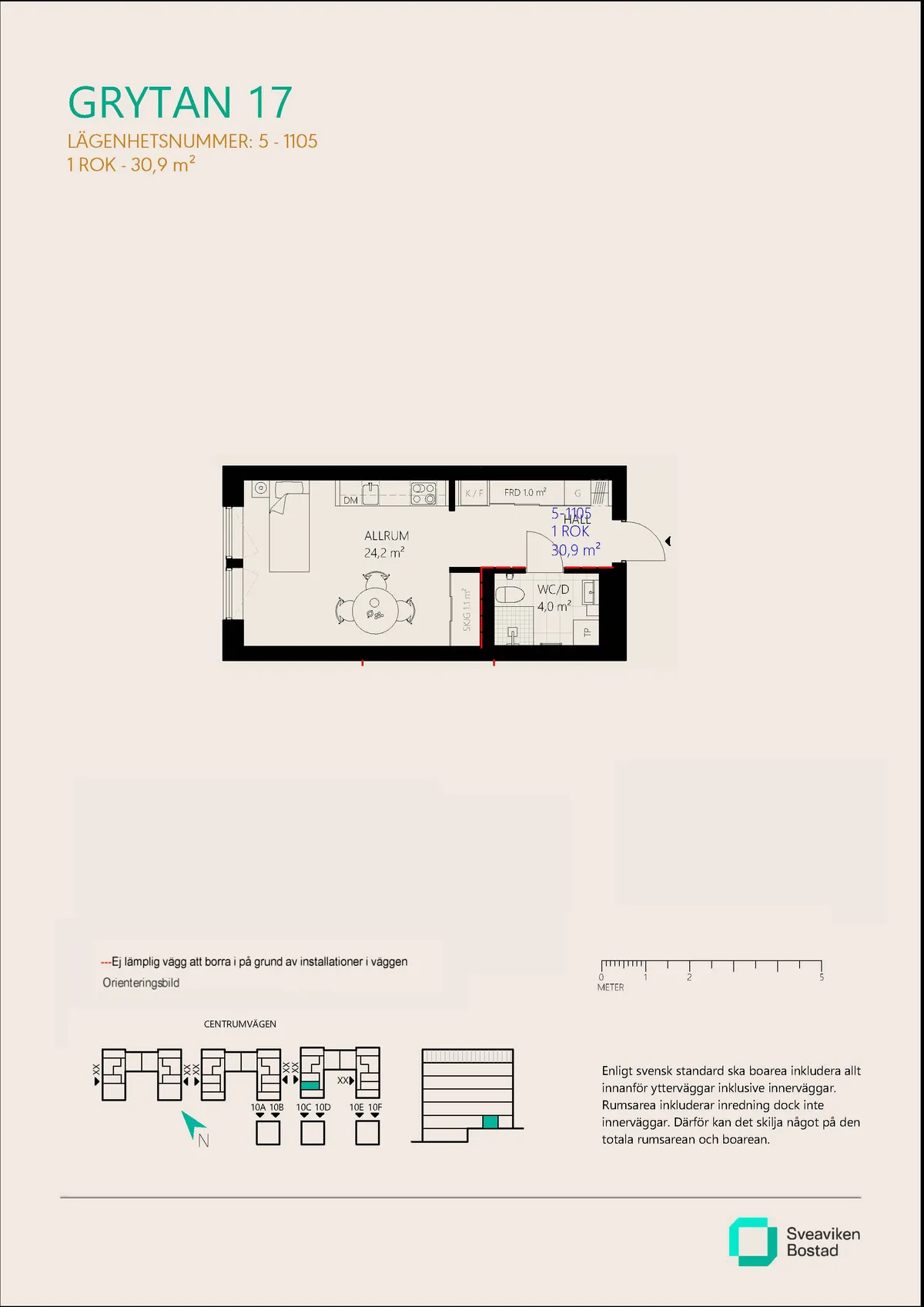 Lägenhet på Centrumvägen i Nykvarn