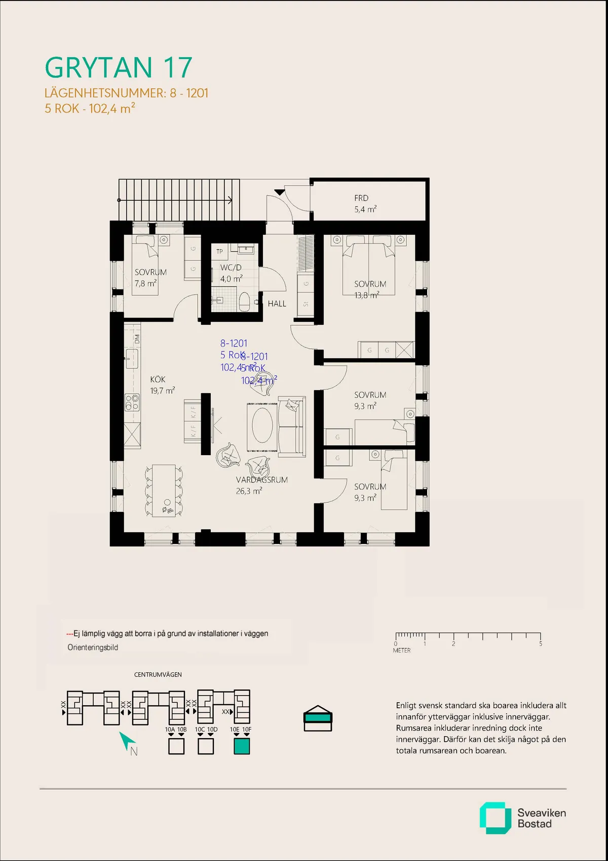 Hyreslägenhet på Nykvarn i nykvarn