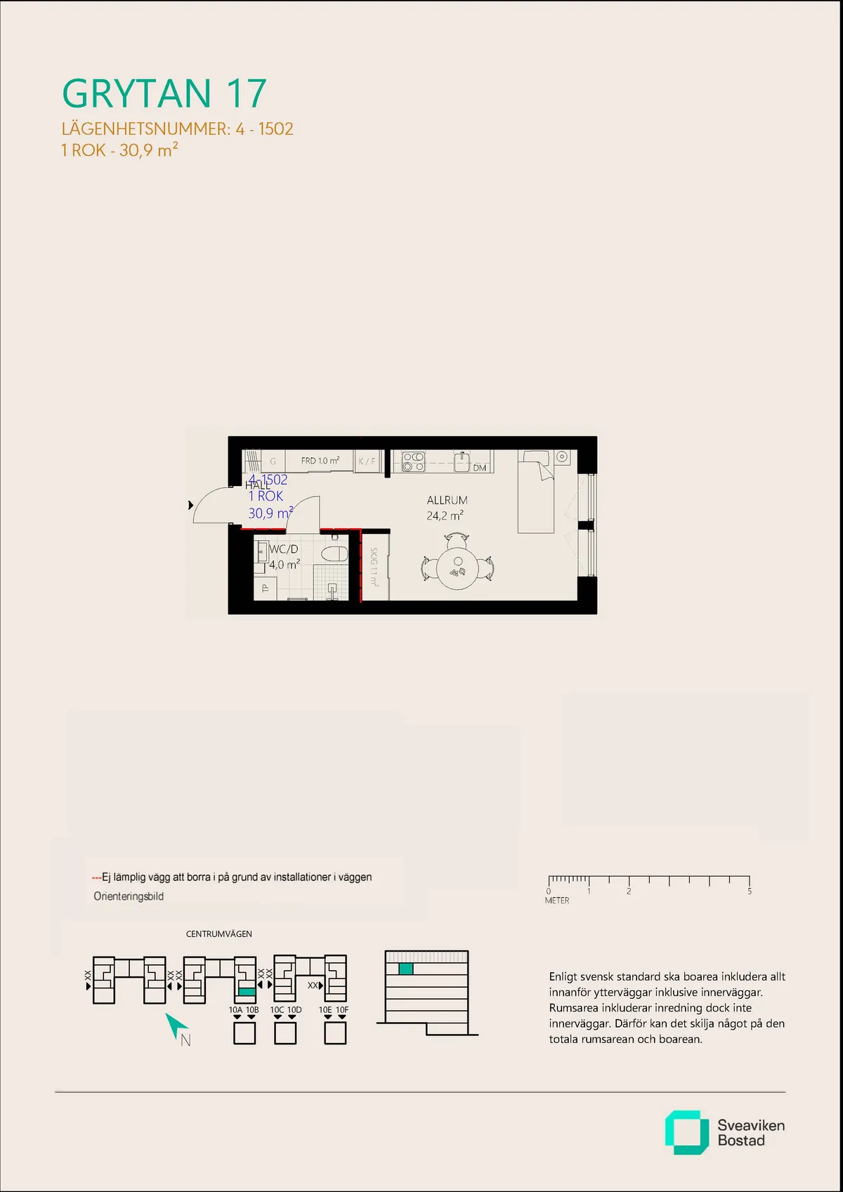 Lägenhet på Centrumvägen i Nykvarn
