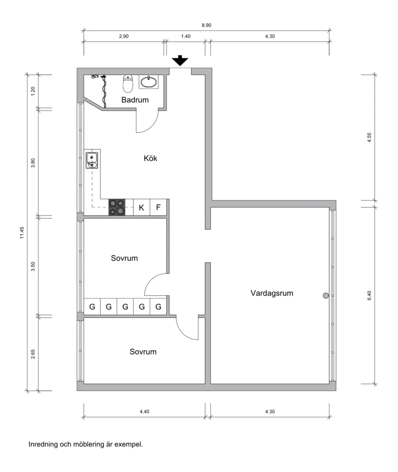 Lägenhet på Alvestagatan i Borås